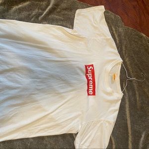 White Supreme Box Logo T-shirt